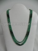 Emerald Shaded Plain Roundelle Beads